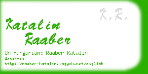 katalin raaber business card